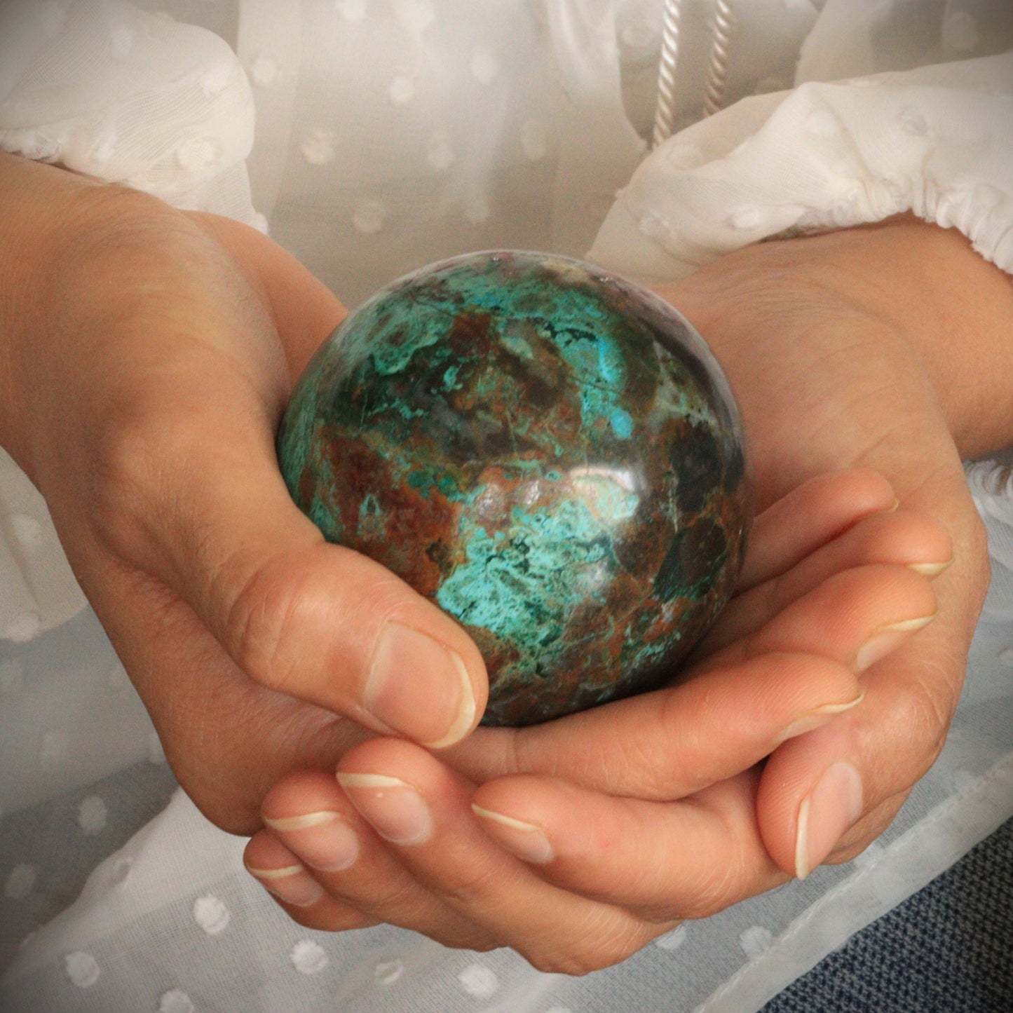 Shattuckite sphere