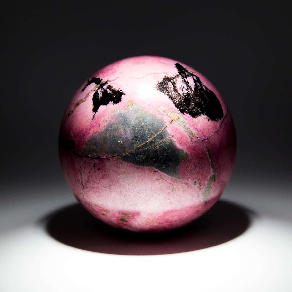 Australian Rhodonite Sphere – 100mm, 1.56kg, NSW & WA 512