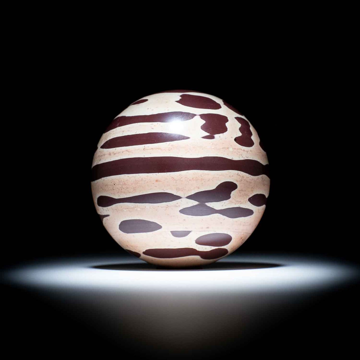 Zebra Rock Sphere - 19