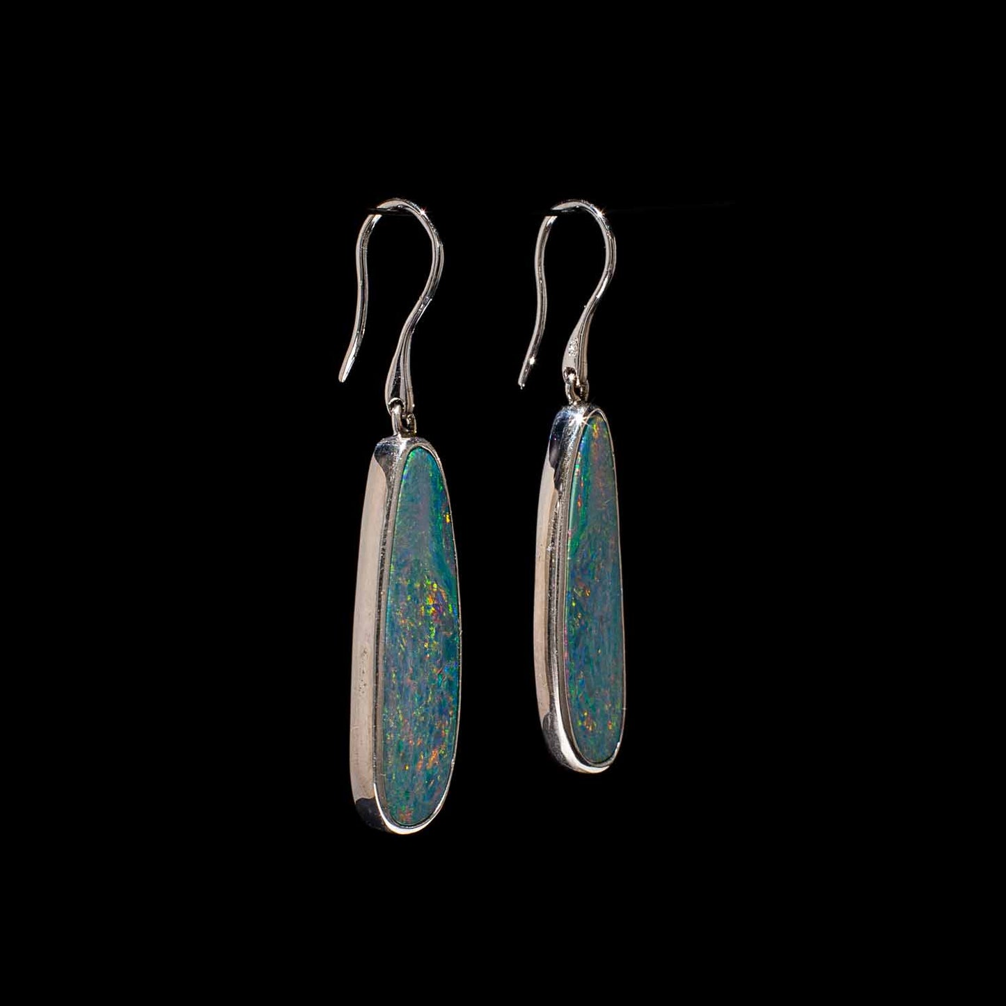 Australian Opal Doublet Earrings - 501