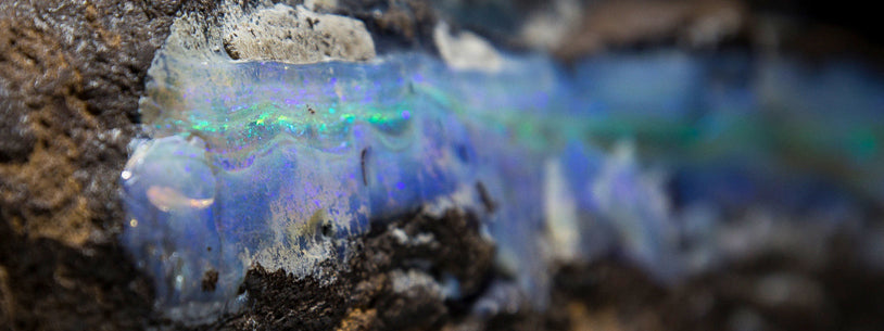 Natural Australian opal specimens in original ironstone matrix — Lightning Ridge and Queensland
