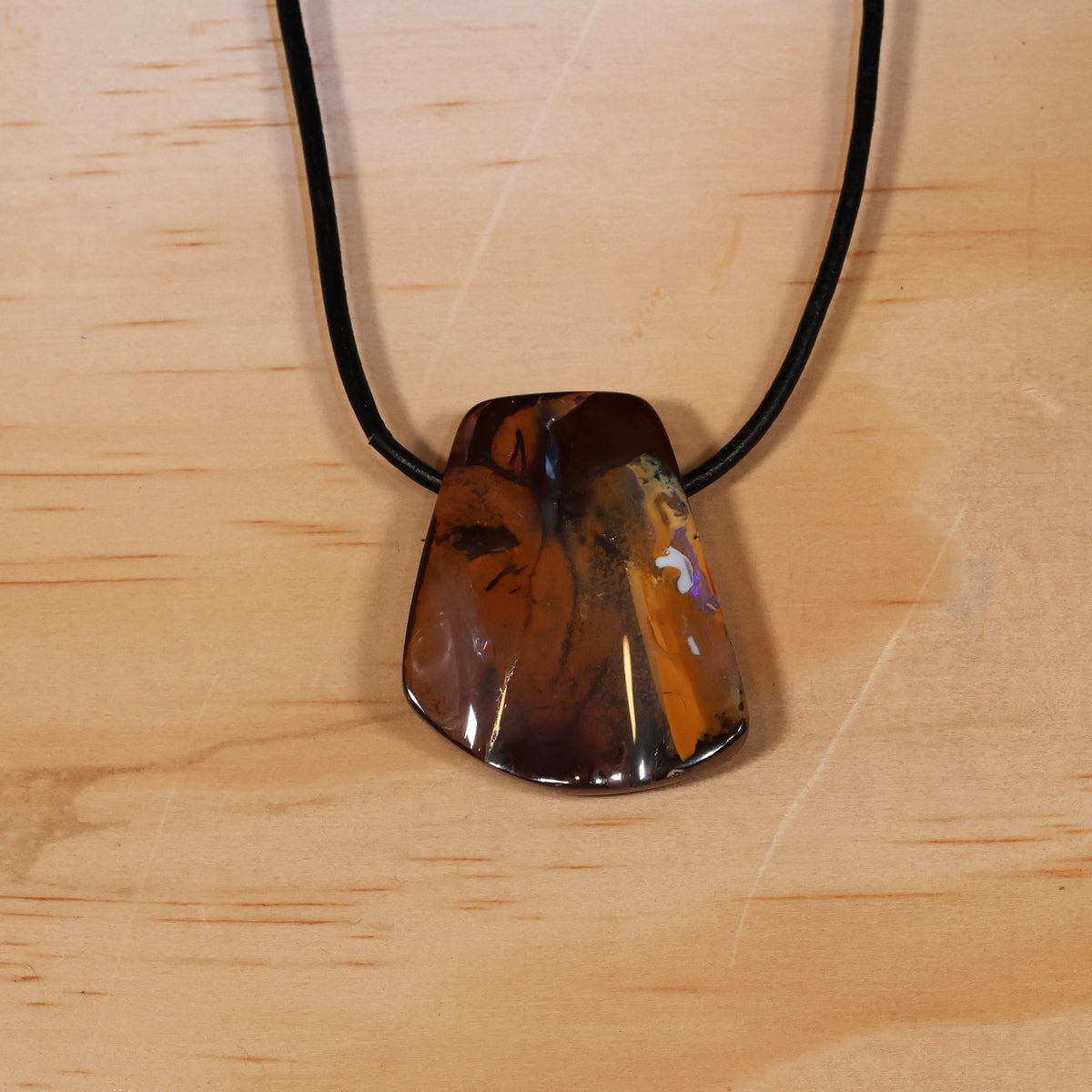 Boulder opal brow unusual shape and color