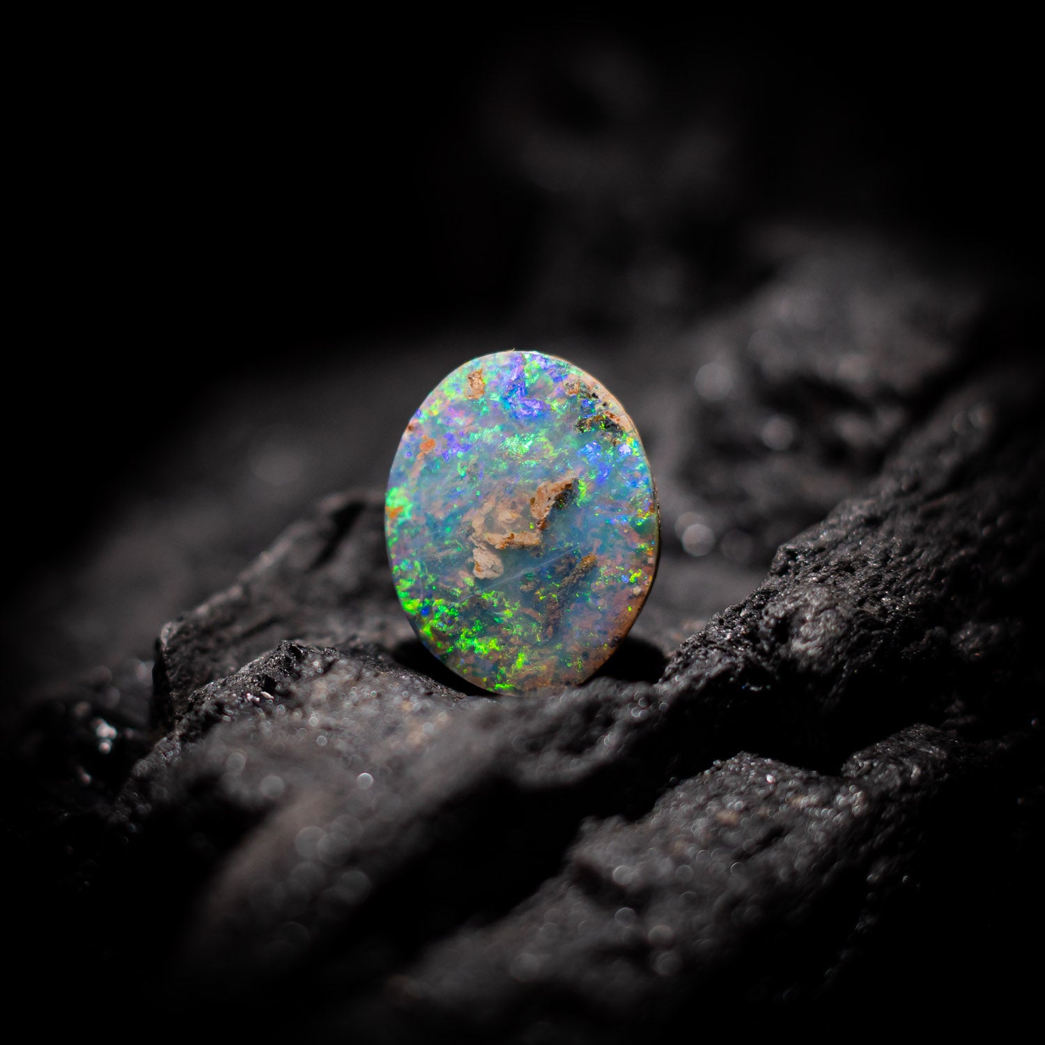 Australian Boulder Opal Solid Stone