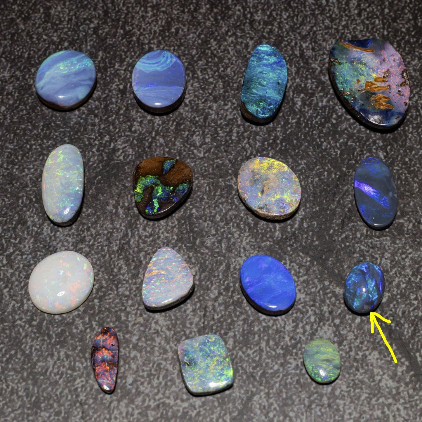 Australian Black Opal Solid Stone