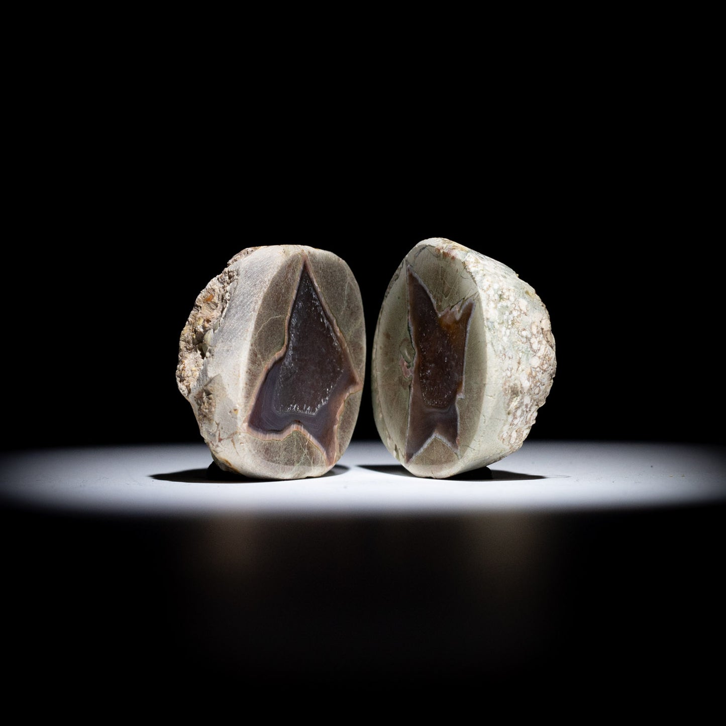 Australian Thunderegg Pair – Natural Mineral Specimen