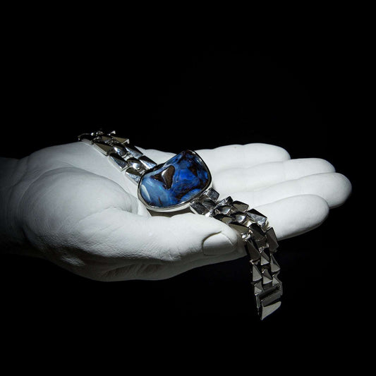 Australian Boulder Opal Silver Bracelet 