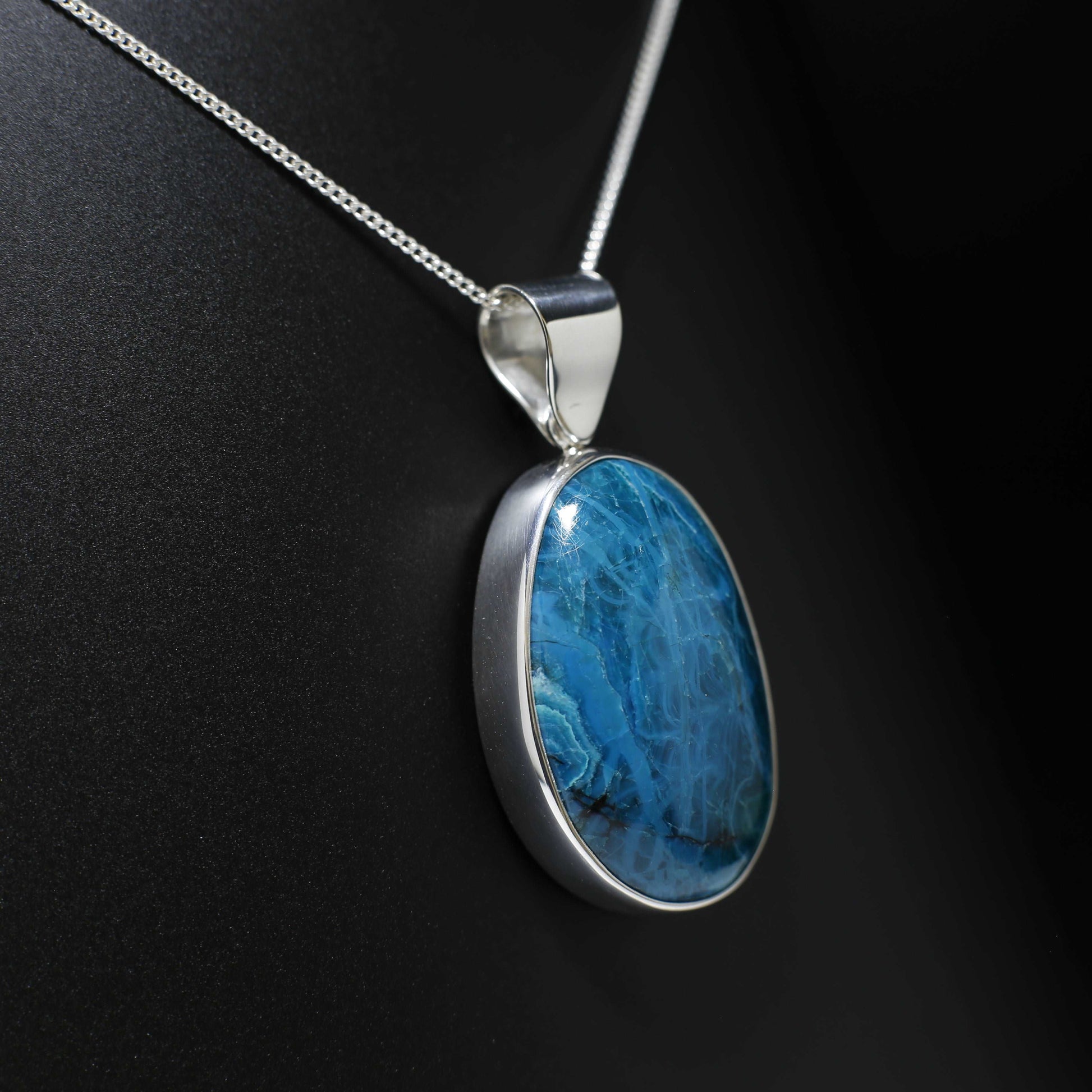 Chrysocolla pendant 