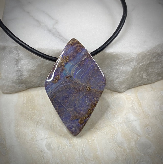Australian Boulder Opal necklace 
