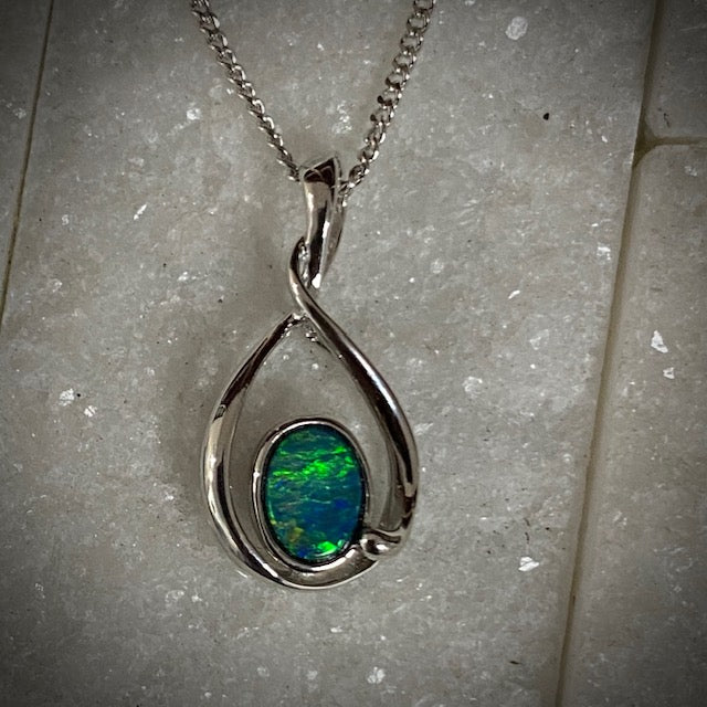 Australian doublet pendant - 131