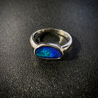 Opal boulder ring - 116
