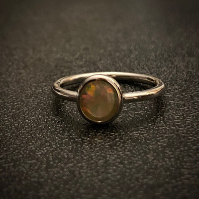 Black Opal ring - 120