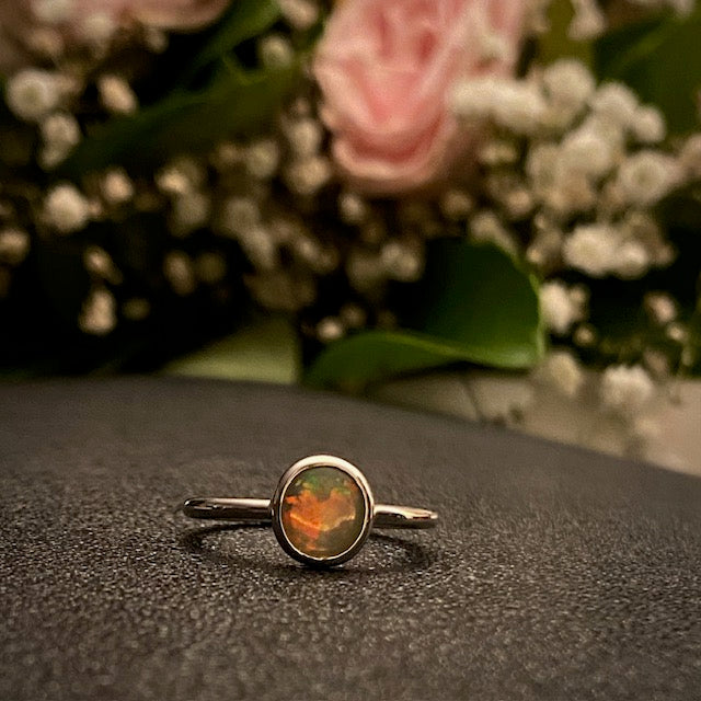 Black Opal ring - 120