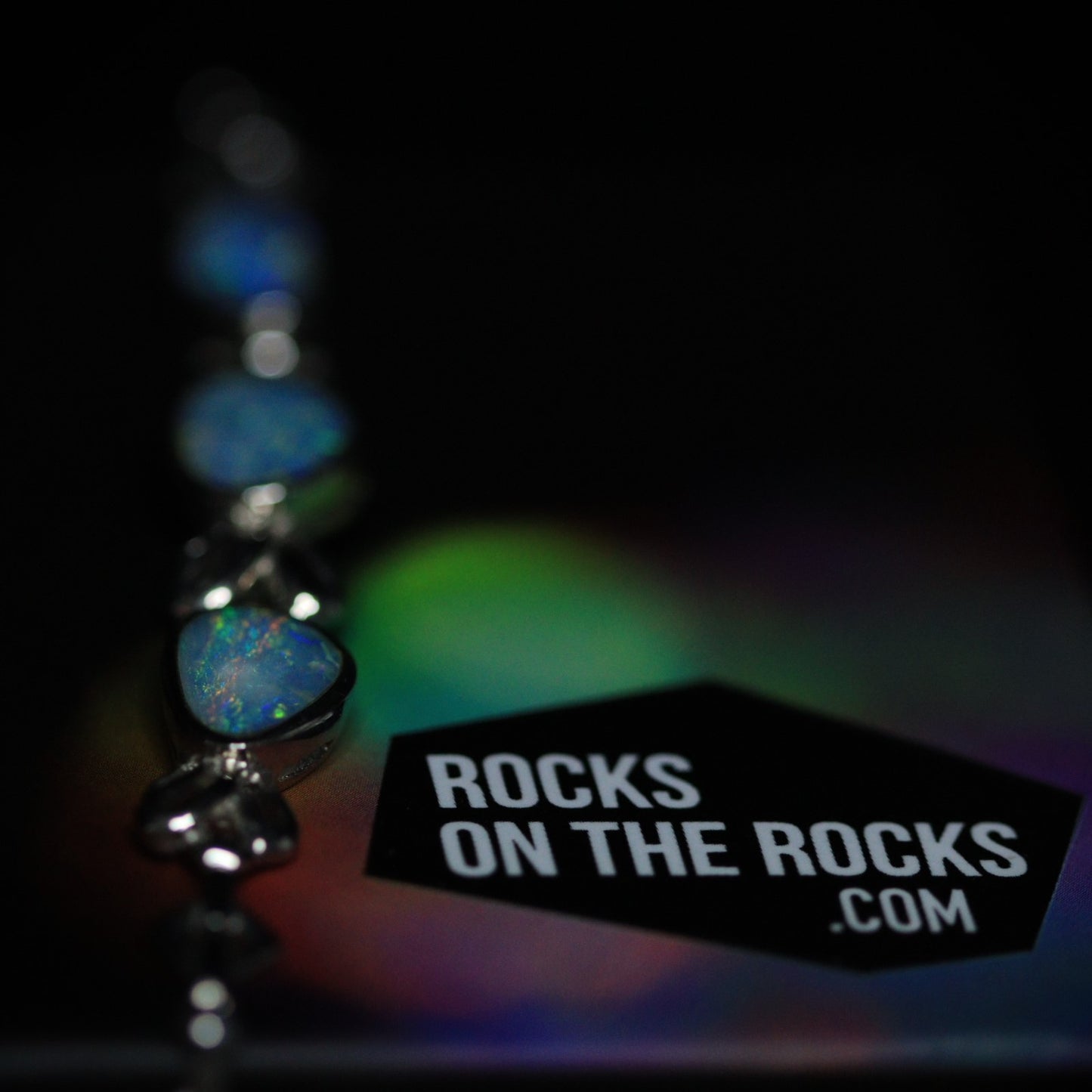 Opal Doublet Silver Bracelet 