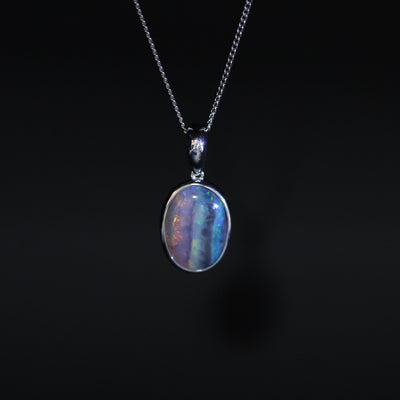 Black opal pendant - 1045