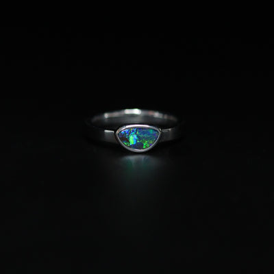 Opal boulder ring - 115