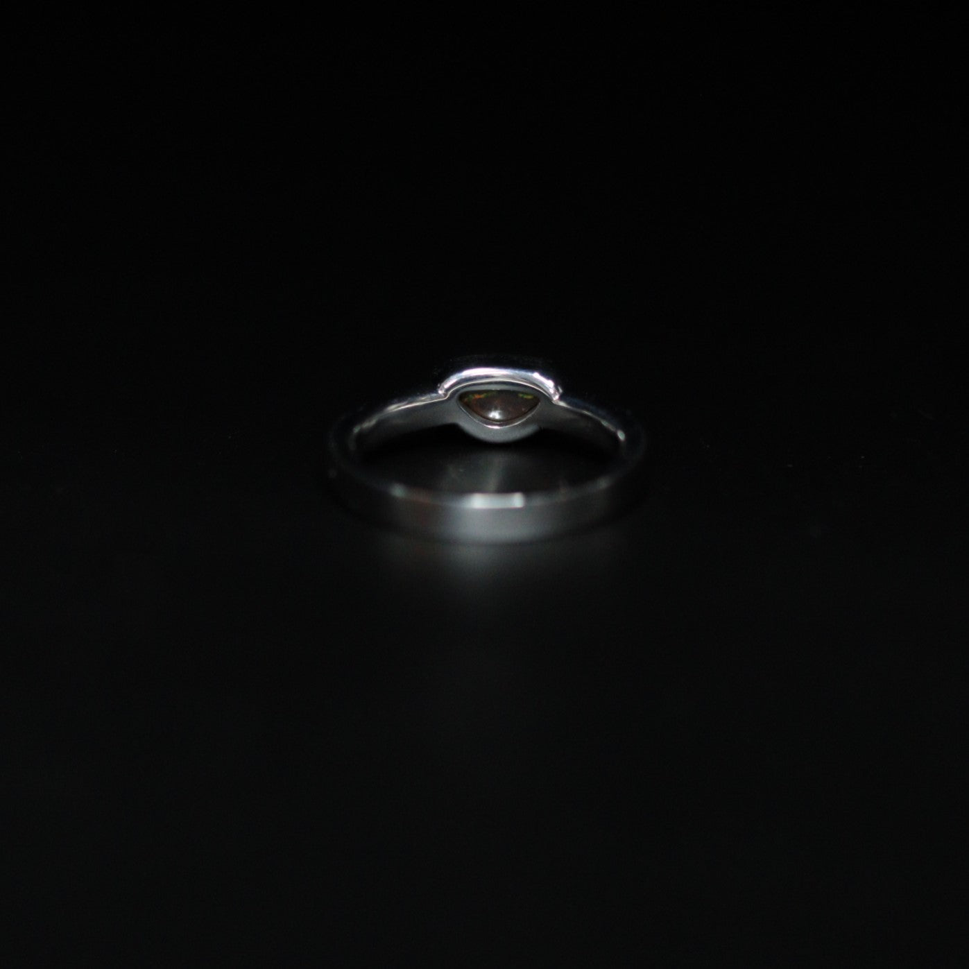 Australian Boulder opal in Sterling Silver Ring