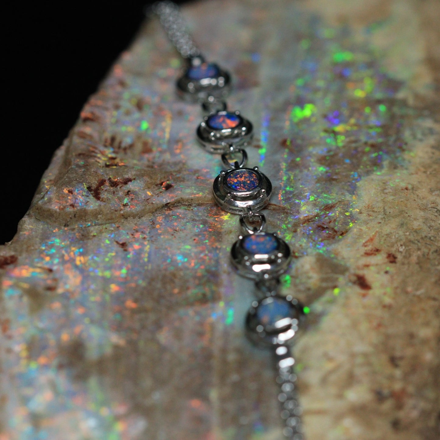 Australian Opal Doublet Bracelet - 5
