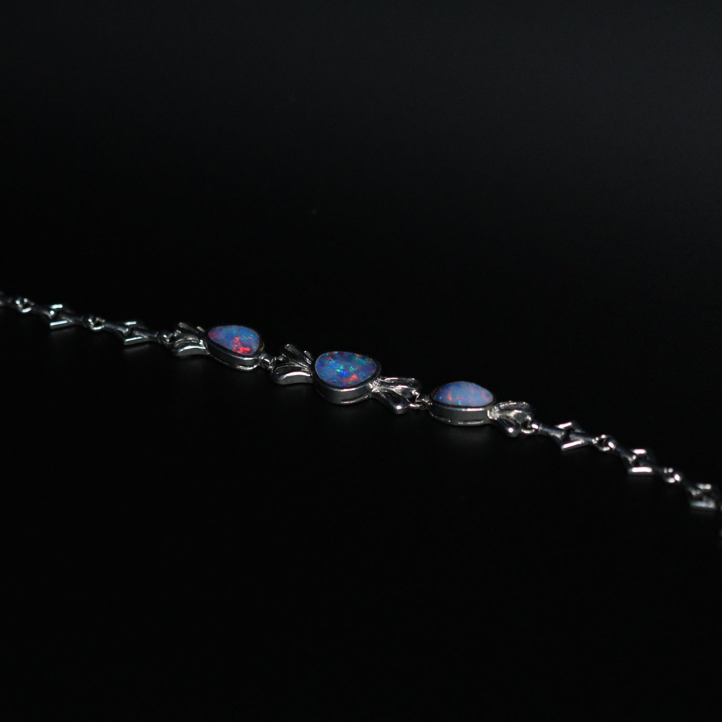 Australian Opal Double Silver Bracelets