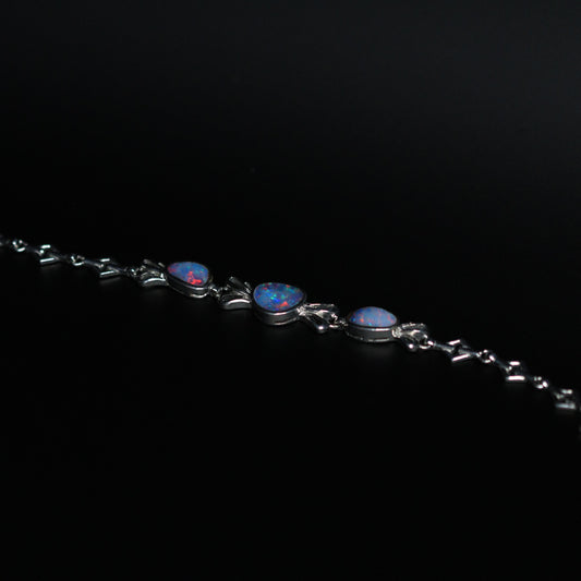 Australian Opal Double Silver Bracelets
