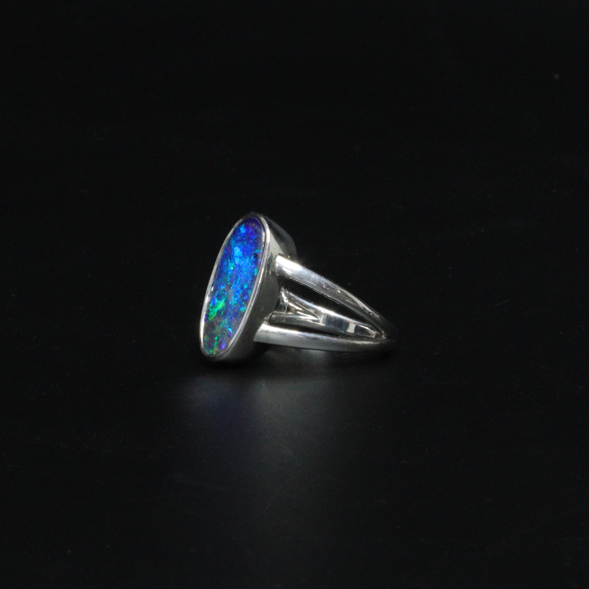 Australian Boulder Opal Ring - 102