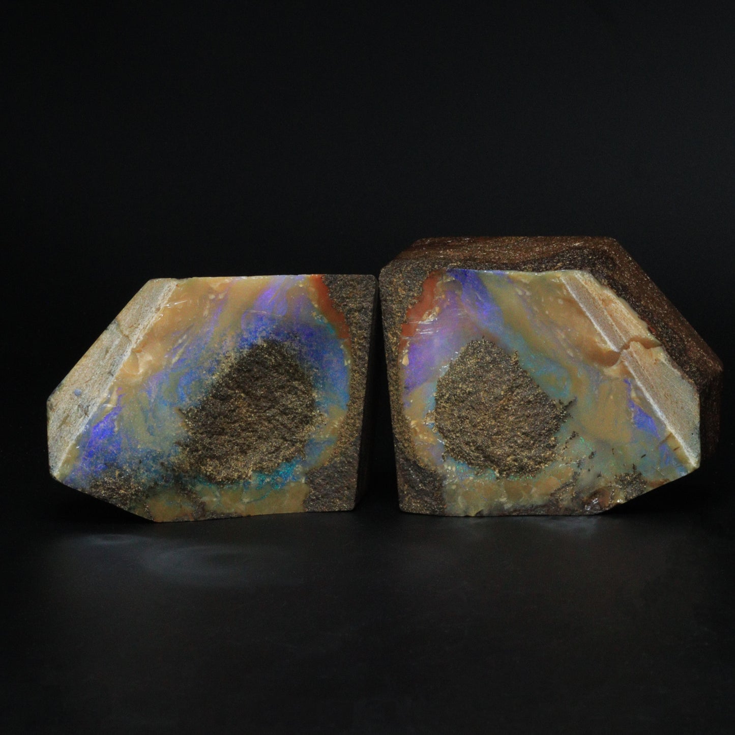 Australian Boulder Opal Pair Specimen