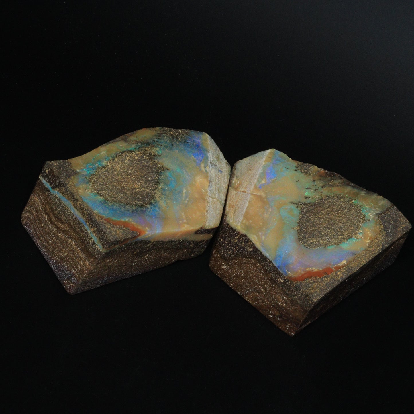 Australian Boulder Opal Pair Specimen