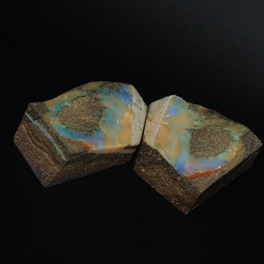 Australian Boulder Opal Pair Specimen