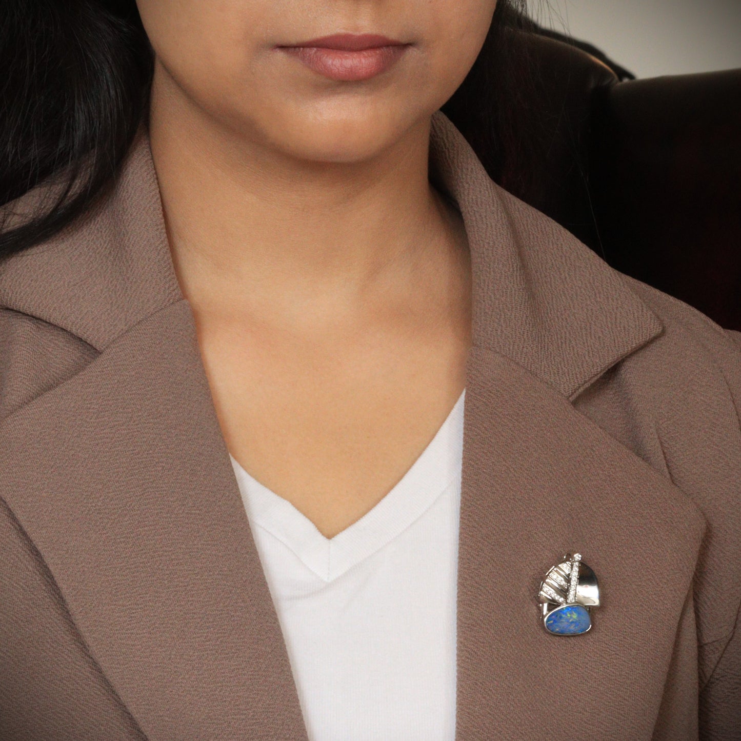 Australian Opal Doublet Brooch or Necklace 