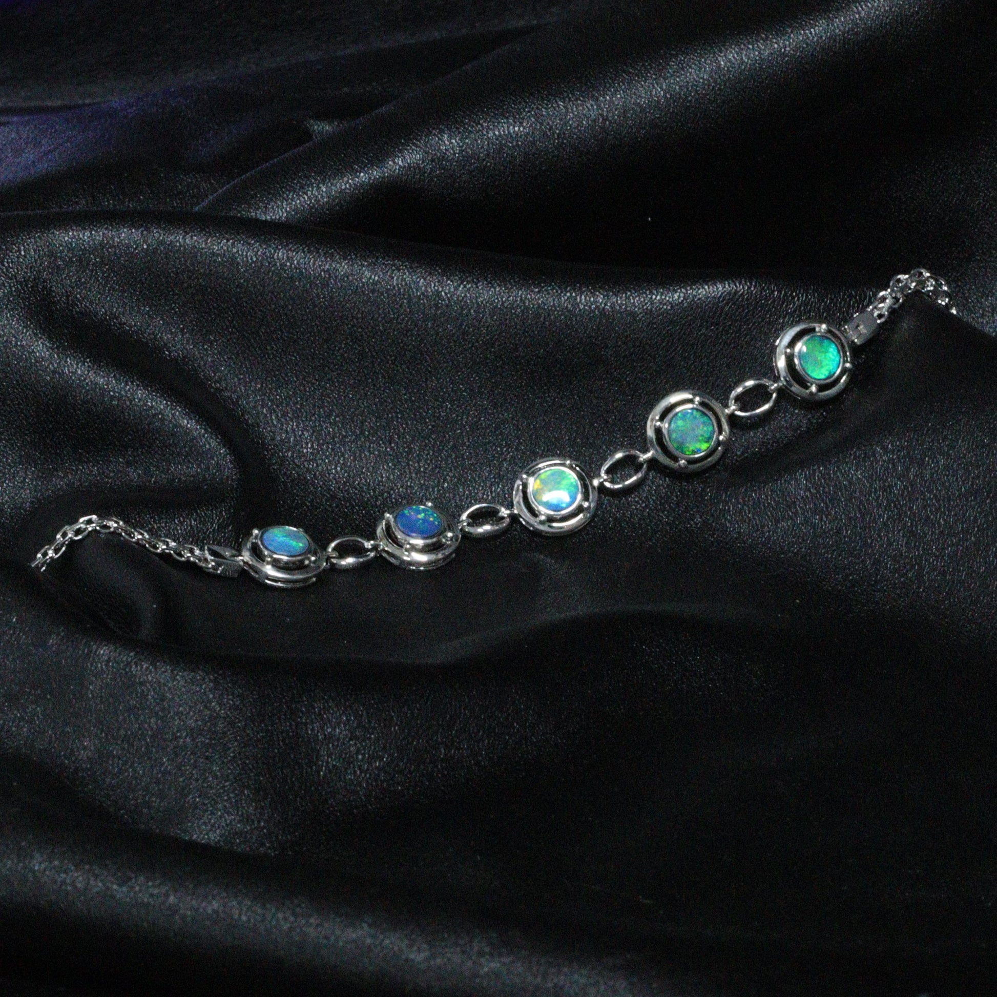 Australian Opal Doublet Bracelet 