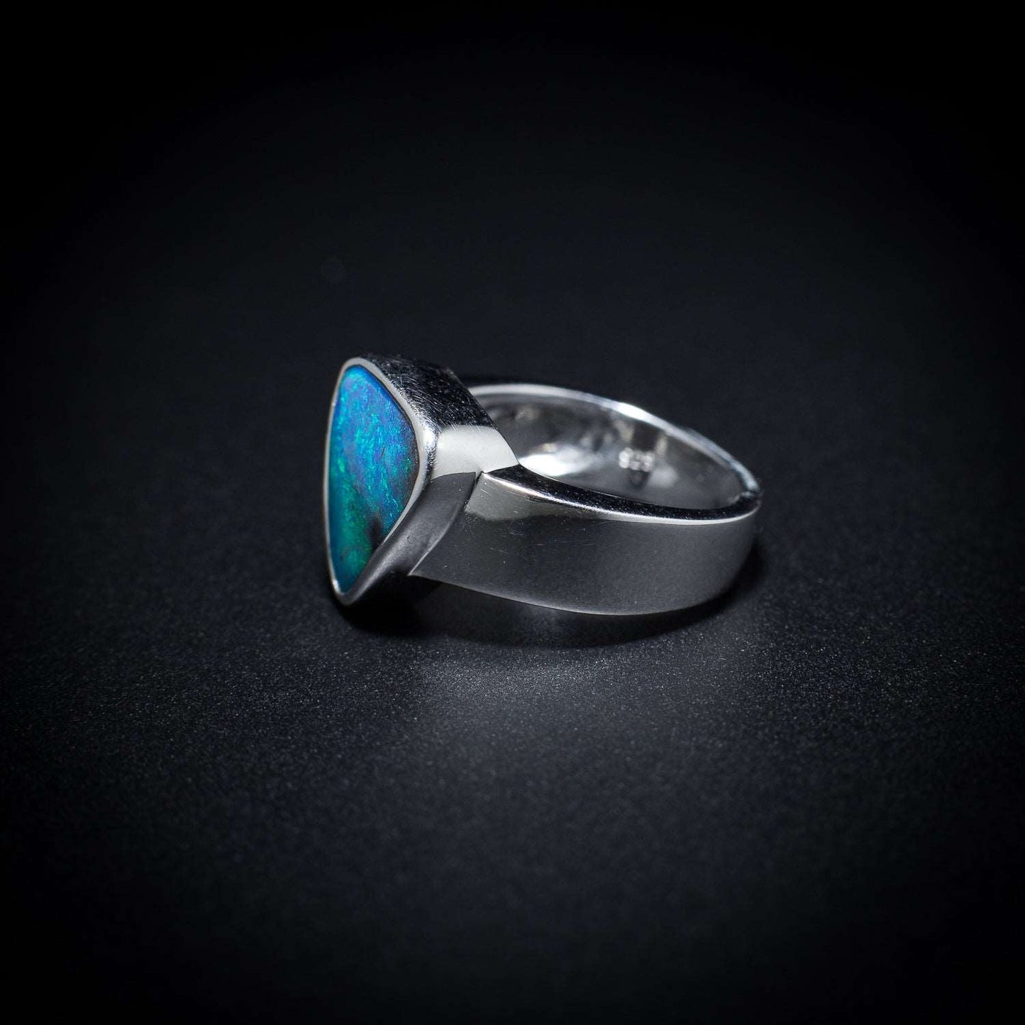 Australian Boulder Opal Ring - 112