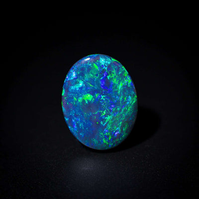 Australian Black Opal Solid Stone - 12