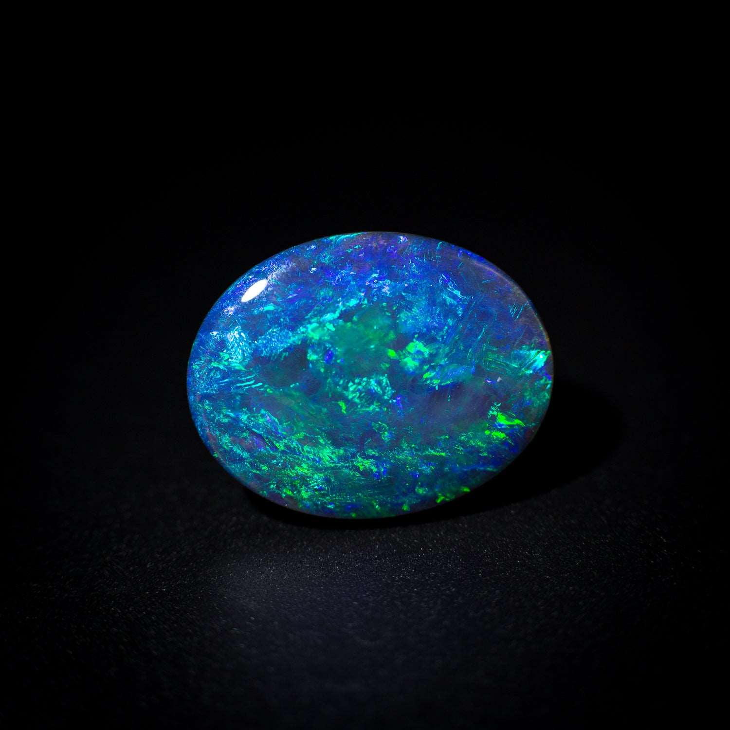 Australian Black Opal Solid Stone - 12
