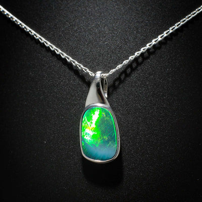 Australian Opal Doublet pendant - 101