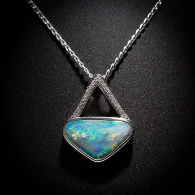 Australian Opal doublet pendant - 110