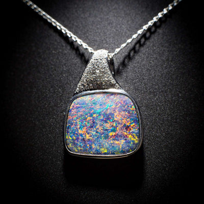 Australian Opal doublet pendant - 113
