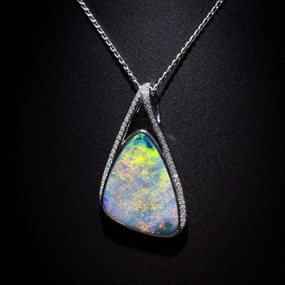 Australian Opal doublet pendant - 116
