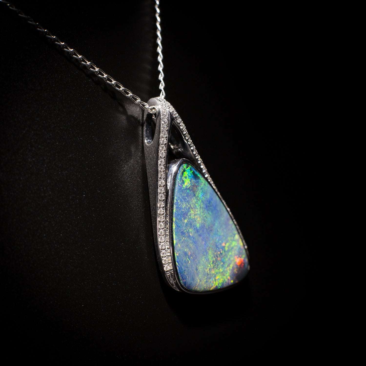 Australian Opal doublet pendant - 116