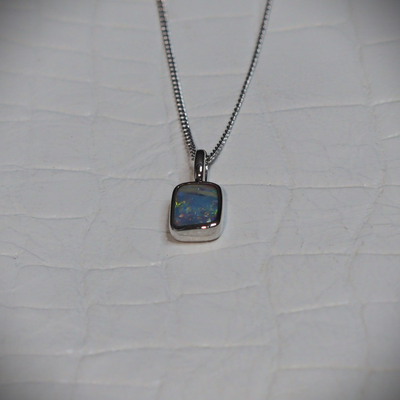 Australian Boulder opal set in sterling silver