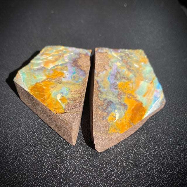 Australian Boulder Opal Specimen – Natural Matrix, Queensland