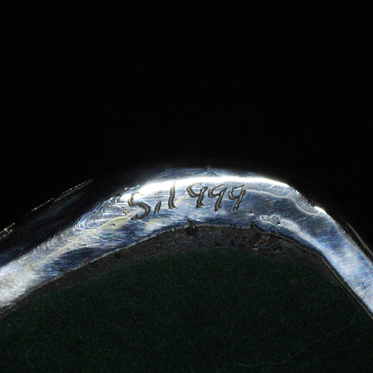 Australian Boulder opal specimen in pure silver art