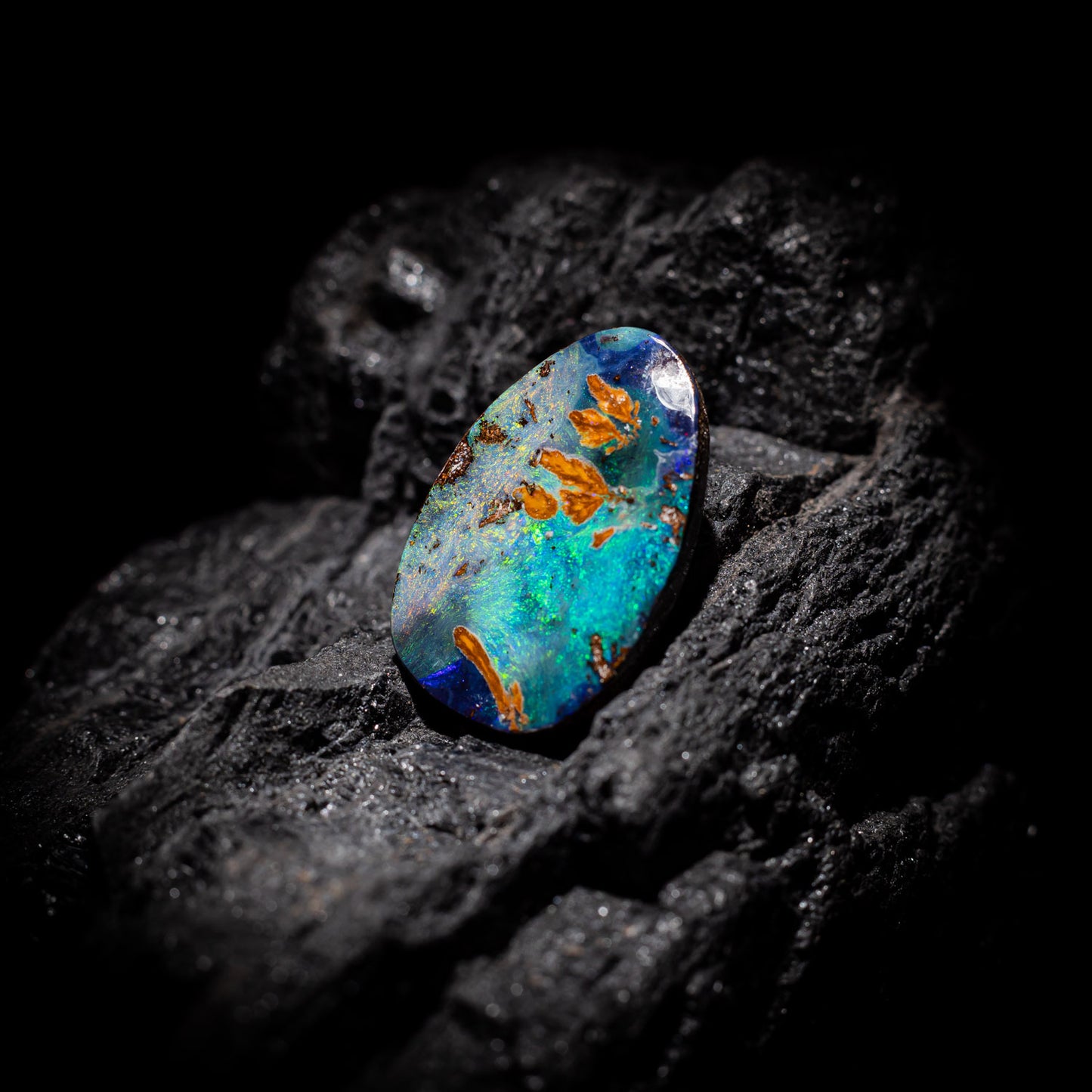 Australian Boulder Opal Solid Stone 