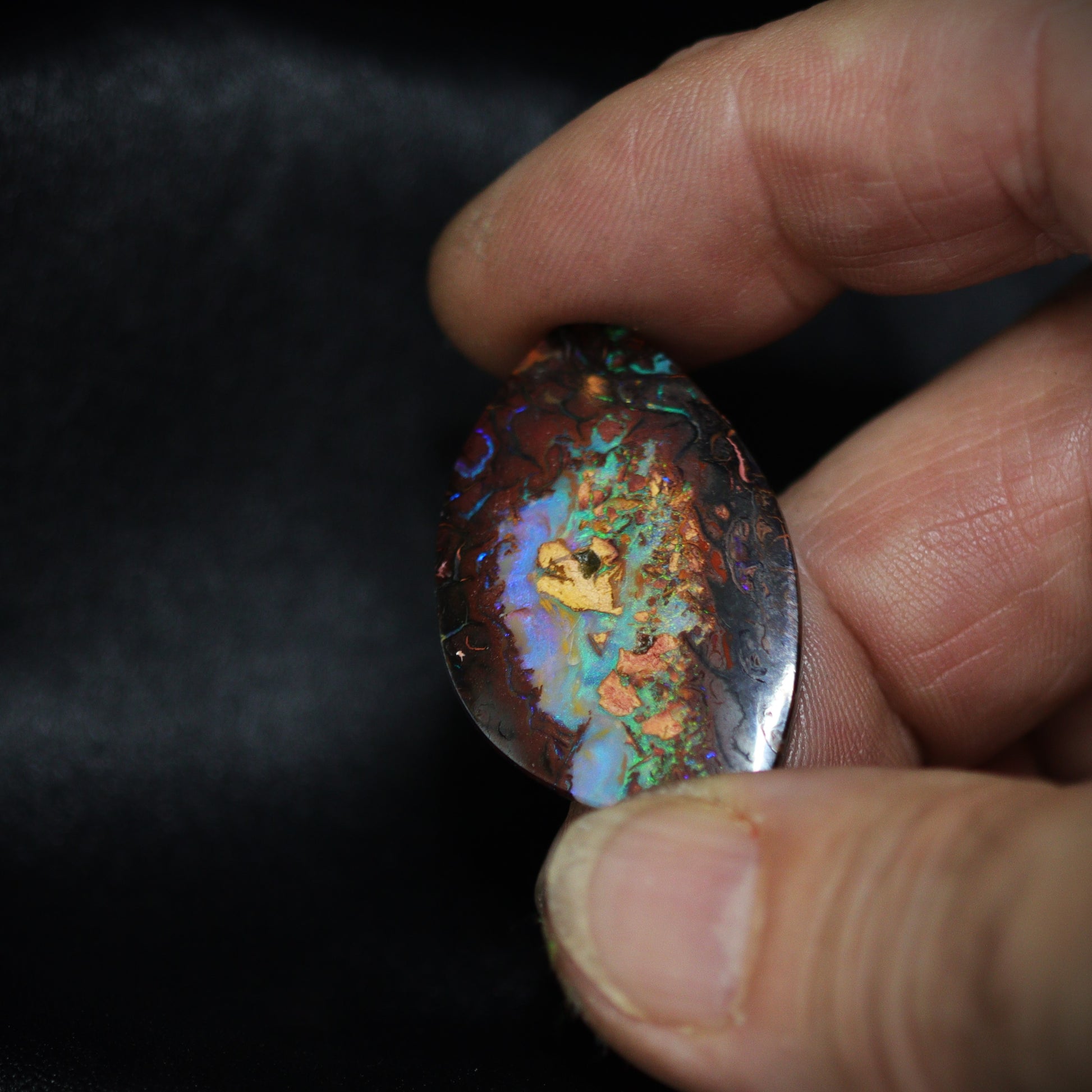 Australian Boulder Opal Solid Stone