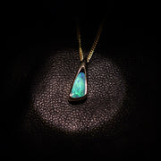 Australian Black Opal 18kt Gold Pendant 2082