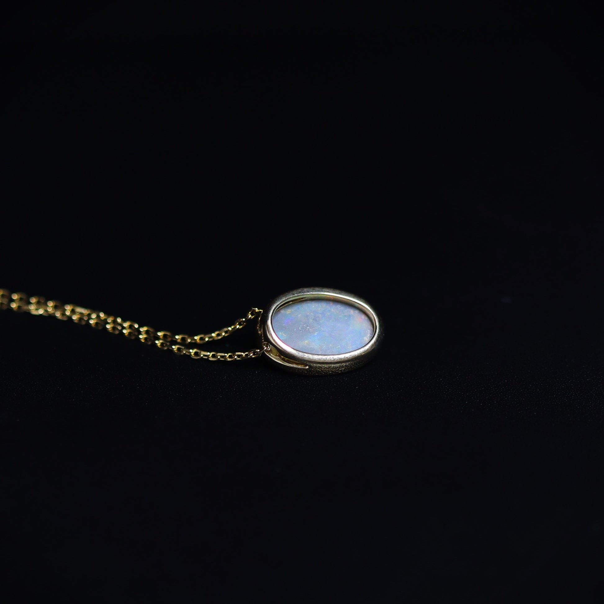 Australian Black Opal 18kt Gold Pendant 2097