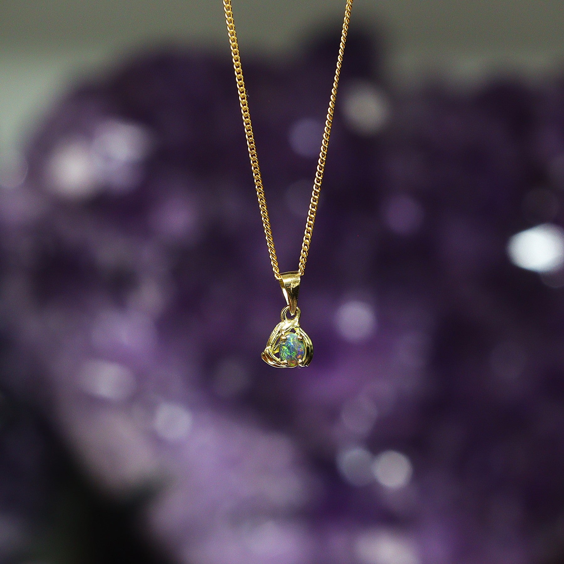Australian_Black_Opal_18k_Gold_Pendant