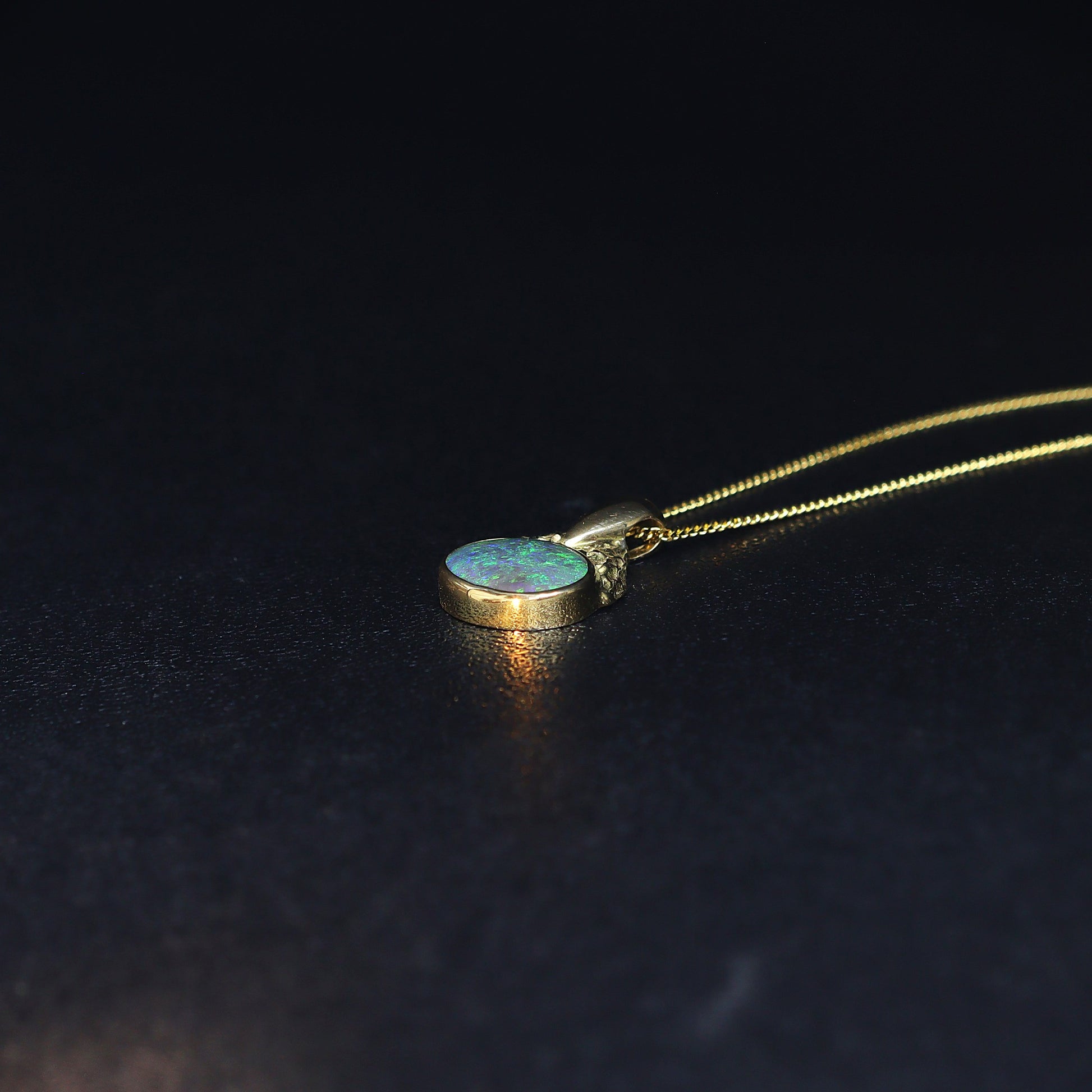 Australian_Black_Opal_18k_Gold_Pendant