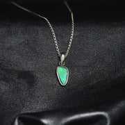 Australian Opal Doublet Silver Pendant 411
