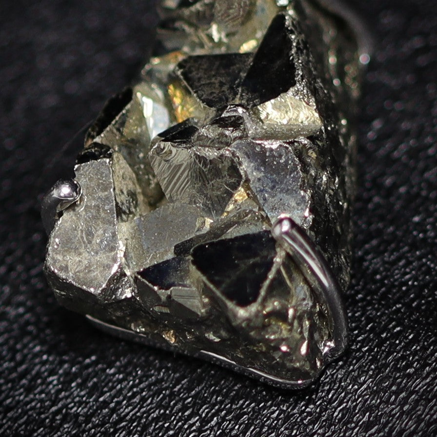 Pyrite silver pendant 