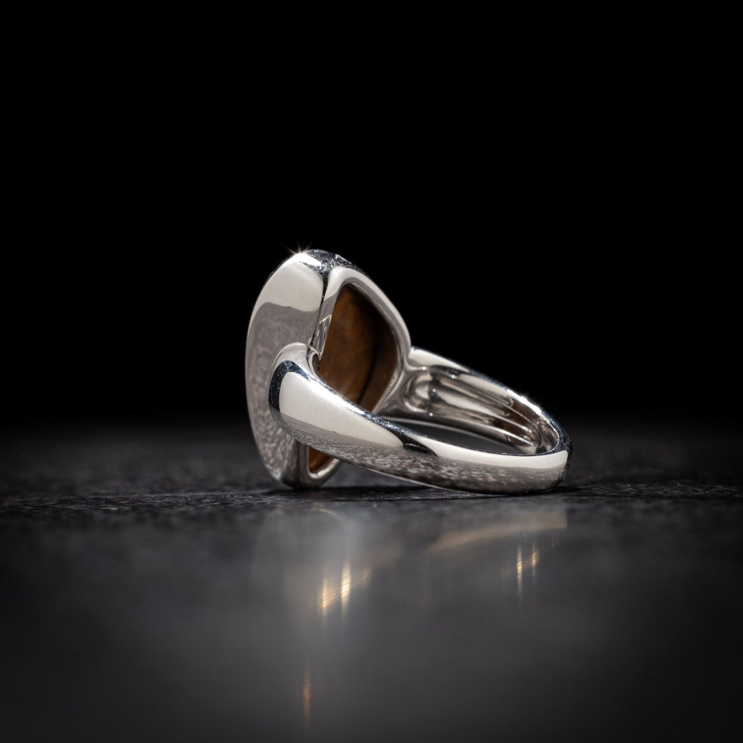 Silver Opal Boulder ring 