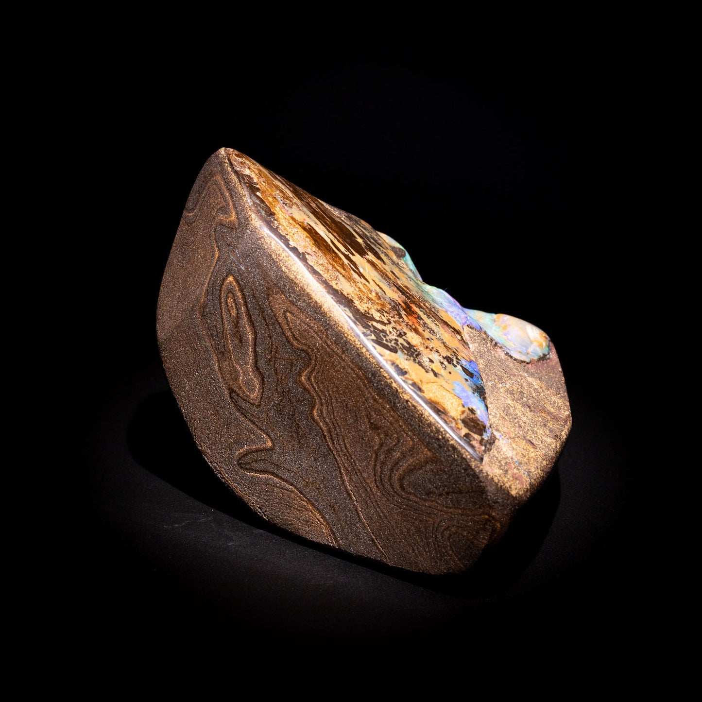 Australian Boulder Opal Specimen – Queensland Fields